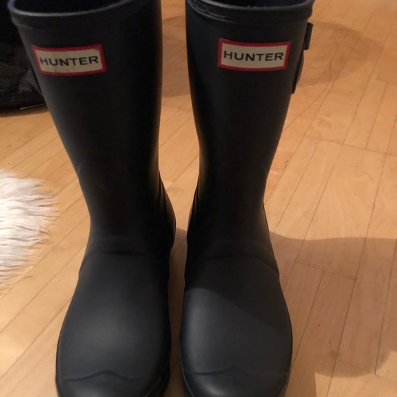 Hunter Shoes - Navy blue short hunters